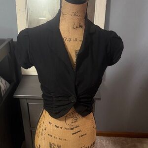 Charlotte Russe Black Crop Top